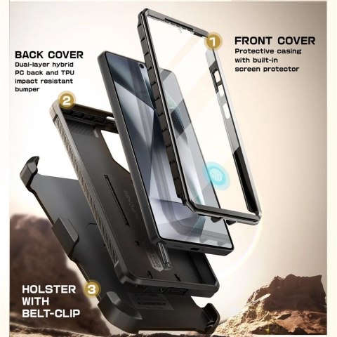 Etui Supcase Unicorn Beetle Pro na Samsung Galaxy S25 Ultra - czarne