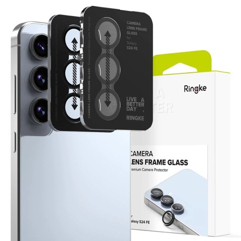 Osłona aparatu Ringke Camera Frame Protector 2-pack na Samsung Galaxy S24 FE - czarna Osłona aparatu Ringke Camera Frame Protector 2-pack na Samsung Galaxy S24 FE - czarna