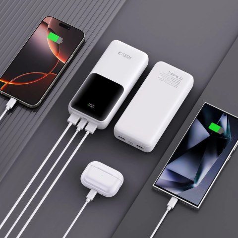 Powerbank Tech-Protect PB02 20000mAh 22.5W - biały Powerbank Tech-Protect PB02 20000mAh 22.5W - biały