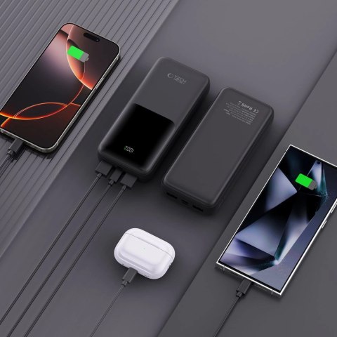 Powerbank Tech-Protect PB02 20000mAh 22.5W - czarny Powerbank Tech-Protect PB02 20000mAh 22.5W - czarny