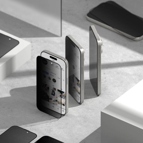 Szkło prywatyzujące Ringke Easy Slide 2-pack na Samsung Galaxy S25 Szkło prywatyzujące Ringke Easy Slide 2-pack na Samsung Galaxy S25