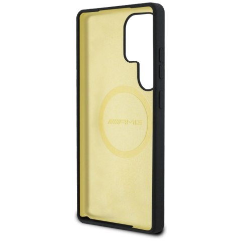 Etui AMG Oversize Rhombs MagSafe na Samsung Galaxy S25 Ultra - czarne Etui AMG Oversize Rhombs MagSafe na Samsung Galaxy S25 Ultra - czarne