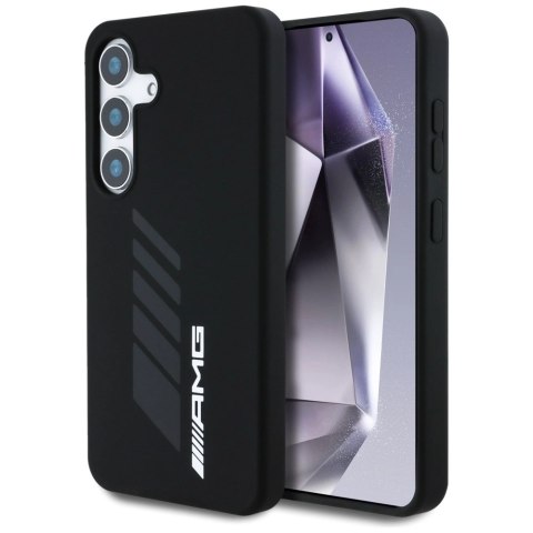 Etui AMG Oversize Rhombs MagSafe na Samsung Galaxy S25 - czarne Etui AMG Oversize Rhombs MagSafe na Samsung Galaxy S25 - czarne