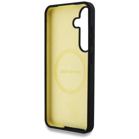 Etui AMG Oversize Rhombs MagSafe na Samsung Galaxy S25 - czarne Etui AMG Oversize Rhombs MagSafe na Samsung Galaxy S25 - czarne