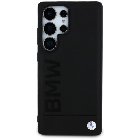 Etui BMW Leather Big Wordmark na Samsung Galaxy S25 Ultra - czarne Etui BMW Leather Big Wordmark na Samsung Galaxy S25 Ultra - czarne