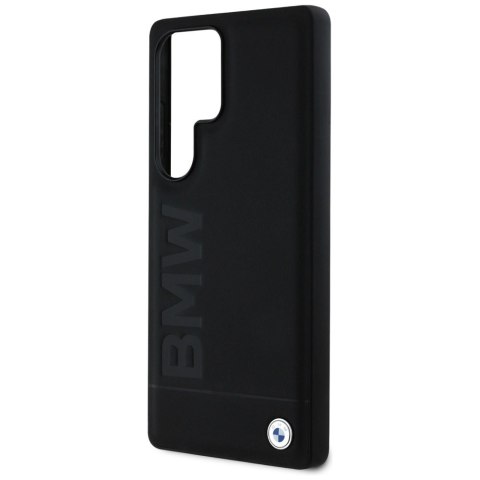 Etui BMW Leather Big Wordmark na Samsung Galaxy S25 Ultra - czarne Etui BMW Leather Big Wordmark na Samsung Galaxy S25 Ultra - czarne