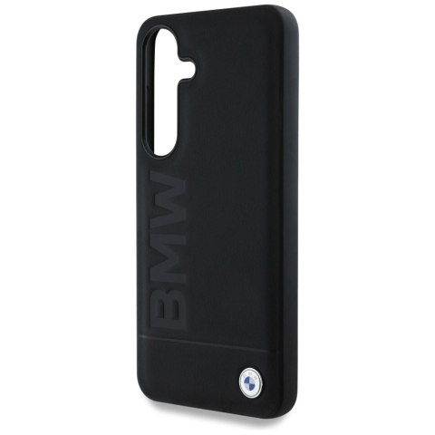 Etui BMW Leather Big Wordmark na Samsung Galaxy S25 - czarne Etui BMW Leather Big Wordmark na Samsung Galaxy S25 - czarne
