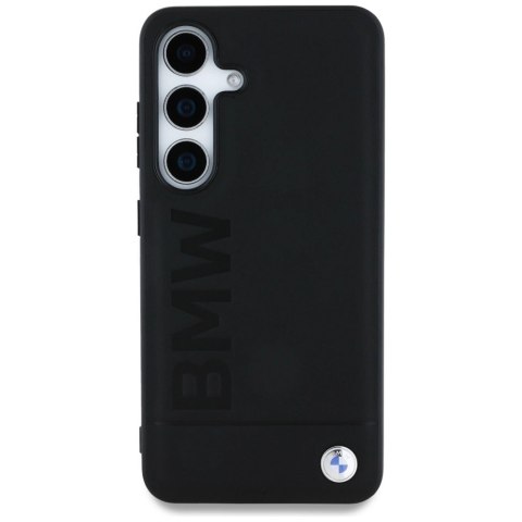Etui BMW Leather Big Wordmark na Samsung Galaxy S25+ - czarne Etui BMW Leather Big Wordmark na Samsung Galaxy S25+ - czarne