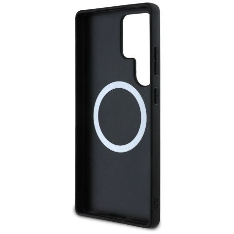 Etui BMW Leather Carbon MagSafe na Samsung Galaxy S25 Ultra - czarne Etui BMW Leather Carbon MagSafe na Samsung Galaxy S25 Ultra - czarne