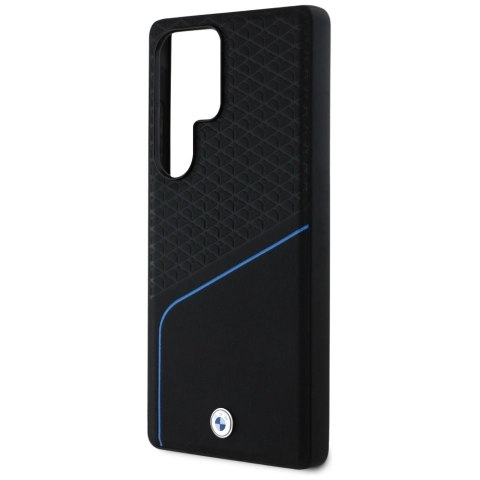 Etui BMW Leather Textured and Smooth MagSafe na Samsung Galaxy S25 Ultra - czarne