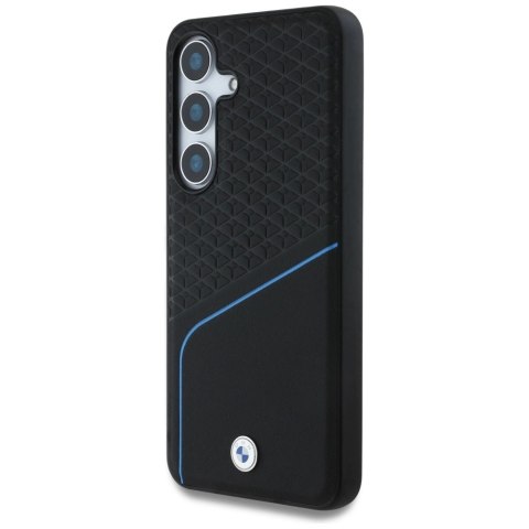 Etui BMW Leather Textured and Smooth MagSafe na Samsung Galaxy S25 - czarne Etui BMW Leather Textured and Smooth MagSafe na Samsung Galaxy S25 - czarne