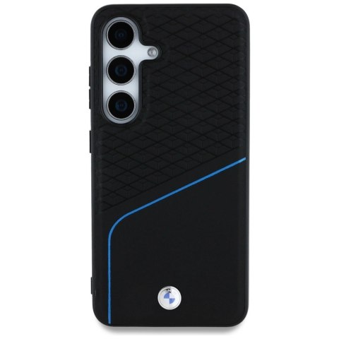 Etui BMW Leather Textured and Smooth MagSafe na Samsung Galaxy S25 - czarne Etui BMW Leather Textured and Smooth MagSafe na Samsung Galaxy S25 - czarne