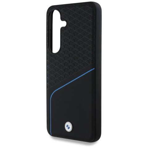 Etui BMW Leather Textured and Smooth MagSafe na Samsung Galaxy S25 - czarne Etui BMW Leather Textured and Smooth MagSafe na Samsung Galaxy S25 - czarne