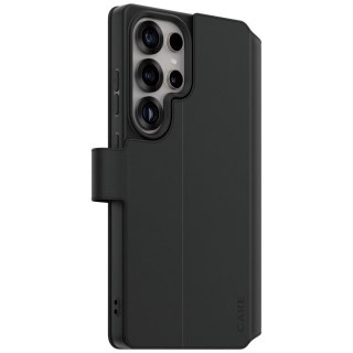 Etui CARE by PanzerGlass Feature Wallet Kickstand na Samsung Galaxy S25 Ultra - czarne