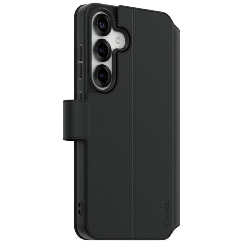 Etui CARE by PanzerGlass Feature Wallet Kickstand na Samsung Galaxy S25 - czarne Etui CARE by PanzerGlass Feature Wallet Kickstand na Samsung Galaxy S25 - czarne