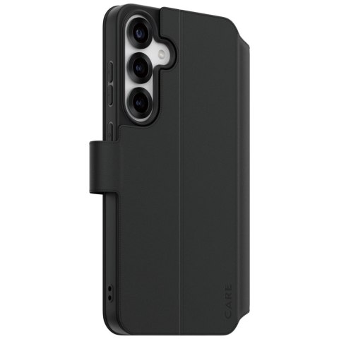 Etui CARE by PanzerGlass Feature Wallet Kickstand na Samsung Galaxy S25+ - czarne