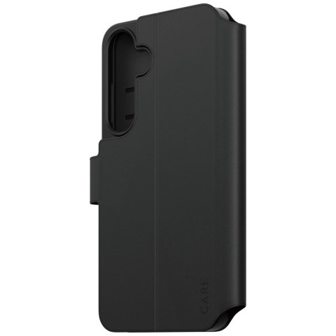 Etui CARE by PanzerGlass Feature Wallet Kickstand na Samsung Galaxy S25+ - czarne