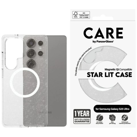 Etui CARE by PanzerGlass Flagship Urban Combat StarLight White QI na Samsung Galaxy S25 Ultra - przezroczyste Etui CARE by PanzerGlass Flagship Urban Combat StarLight White QI na Samsung Galaxy S25 Ultra - przezroczyste