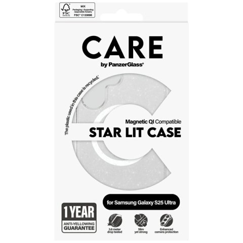 Etui CARE by PanzerGlass Flagship Urban Combat StarLight White QI na Samsung Galaxy S25 Ultra - przezroczyste Etui CARE by PanzerGlass Flagship Urban Combat StarLight White QI na Samsung Galaxy S25 Ultra - przezroczyste