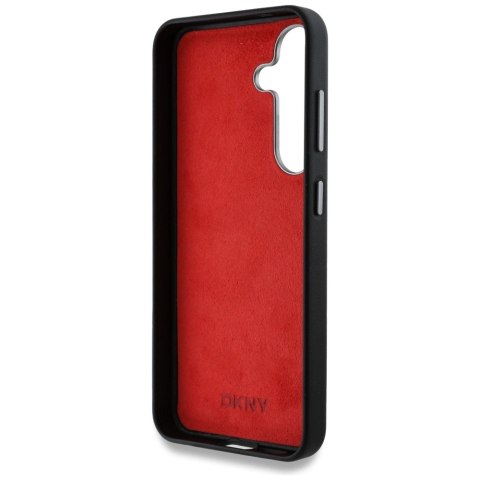 Etui DKNY Leather Heart of NY na Samsung Galaxy S25 - czarne Etui DKNY Leather Heart of NY na Samsung Galaxy S25 - czarne