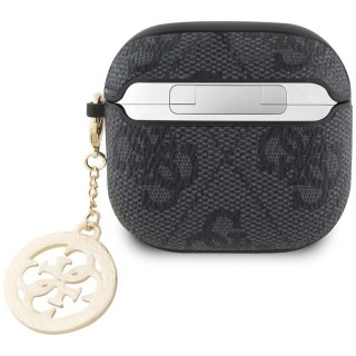 Etui Guess 4G Strass Charm na AirPods 4 - czarne
