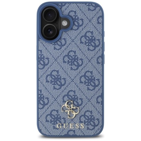Etui Guess HC PU 4G Small 4G and Classic na iPhone 16 MagSafe - niebieskie Etui Guess HC PU 4G Small 4G and Classic na iPhone 16 MagSafe - niebieskie