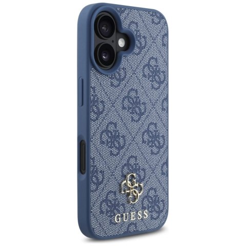 Etui Guess HC PU 4G Small 4G and Classic na iPhone 16 MagSafe - niebieskie Etui Guess HC PU 4G Small 4G and Classic na iPhone 16 MagSafe - niebieskie