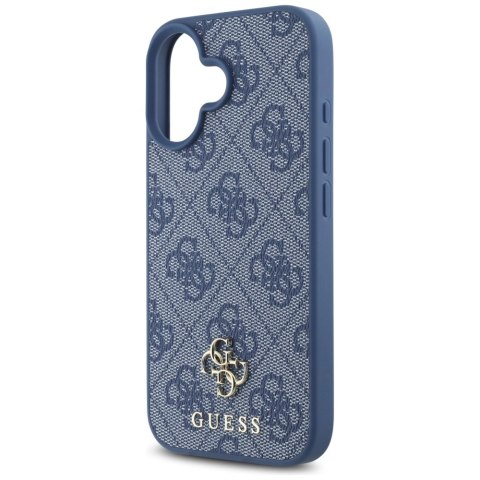 Etui Guess HC PU 4G Small 4G and Classic na iPhone 16 MagSafe - niebieskie Etui Guess HC PU 4G Small 4G and Classic na iPhone 16 MagSafe - niebieskie