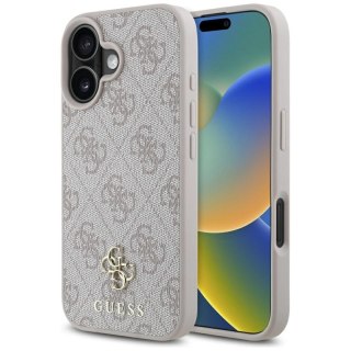 Etui Guess HC PU 4G Small 4G and Classic na iPhone 16 MagSafe - różowe