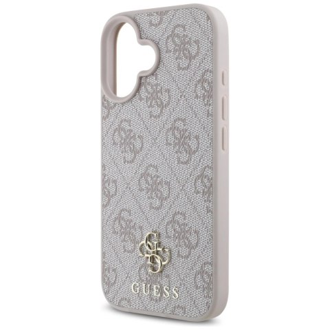 Etui Guess HC PU 4G Small 4G and Classic na iPhone 16 MagSafe - różowe Etui Guess HC PU 4G Small 4G and Classic na iPhone 16 MagSafe - różowe