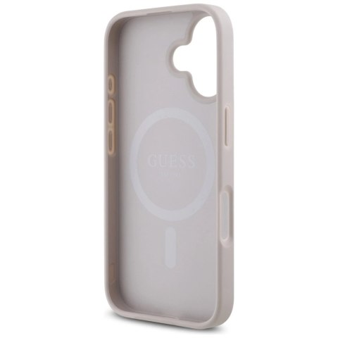 Etui Guess HC PU 4G Small 4G and Classic na iPhone 16 MagSafe - różowe Etui Guess HC PU 4G Small 4G and Classic na iPhone 16 MagSafe - różowe