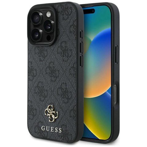 Etui Guess HC PU 4G Small 4G and Classic na iPhone 16 Pro Max MagSafe - czarne