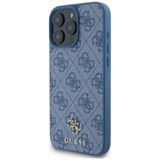 Etui Guess HC PU 4G Small 4G and Classic na iPhone 16 Pro Max MagSafe - niebieskie