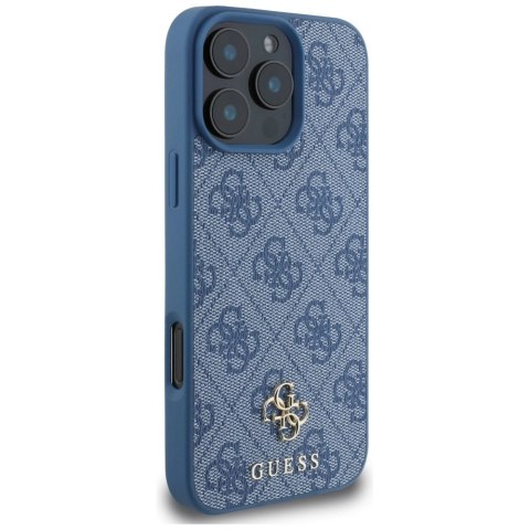 Etui Guess HC PU 4G Small 4G and Classic na iPhone 16 Pro Max MagSafe - niebieskie Etui Guess HC PU 4G Small 4G and Classic na iPhone 16 Pro Max MagSafe - niebieskie