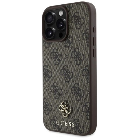 Etui Guess HC PU 4G Small 4G and Classic na iPhone 16 Pro MagSafe - brązowe Etui Guess HC PU 4G Small 4G and Classic na iPhone 16 Pro MagSafe - brązowe