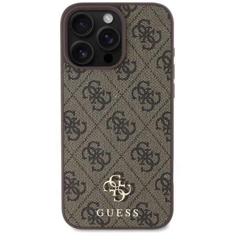 Etui Guess HC PU 4G Small 4G and Classic na iPhone 16 Pro MagSafe - brązowe Etui Guess HC PU 4G Small 4G and Classic na iPhone 16 Pro MagSafe - brązowe