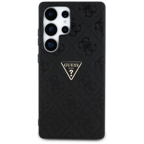 Etui Guess Hot Stamp 4G Pattern Triangle Metal Logo na Samsung Galaxy S25 Ultra - czarne Etui Guess Hot Stamp 4G Pattern Triangle Metal Logo na Samsung Galaxy S25 Ultra - czarne