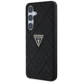 Etui Guess Hot Stamp 4G Pattern Triangle Metal Logo na Samsung Galaxy S25 - czarne