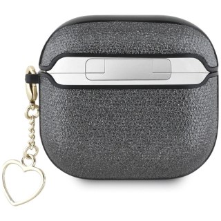 Etui Guess Metallic Script Charm na AirPods 4 - czarne