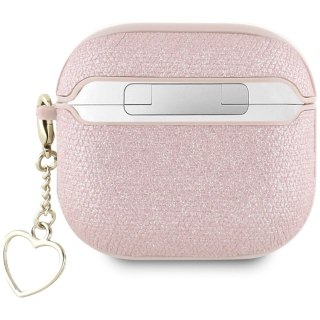 Etui Guess Metallic Script Charm na AirPods 4 - różowe