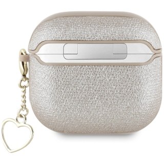 Etui Guess Metallic Script Charm na AirPods 4 - złote