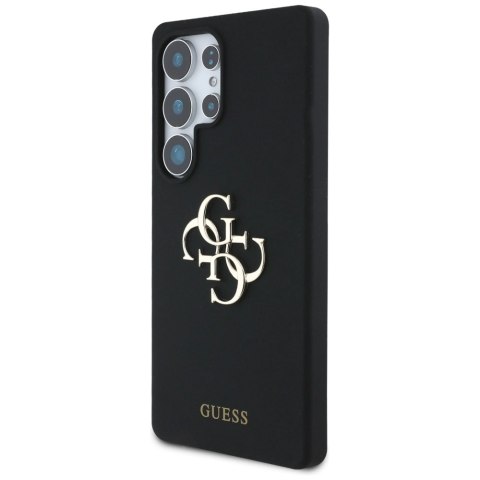Etui Guess Silicone Big 4G Logo Bottom Script na Samsung Galaxy S25 Ultra - czarne