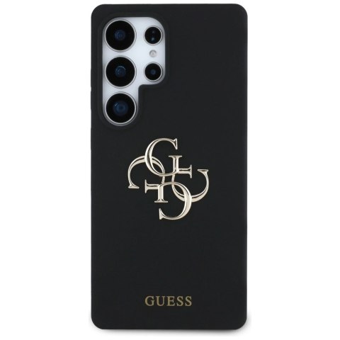 Etui Guess Silicone Big 4G Logo Bottom Script na Samsung Galaxy S25 Ultra - czarne