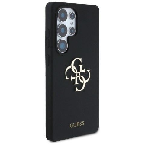 Etui Guess Silicone Big 4G Logo Bottom Script na Samsung Galaxy S25 Ultra - czarne