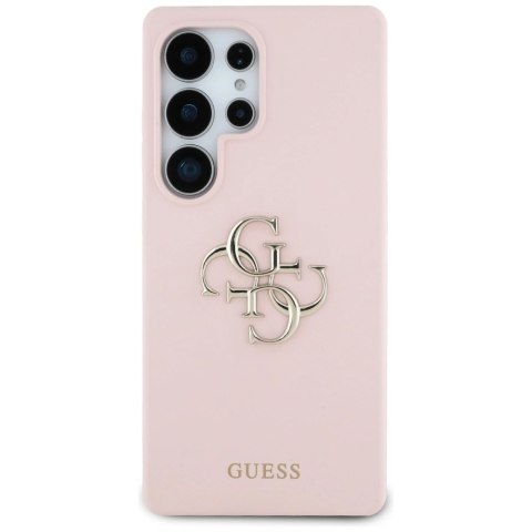 Etui Guess Silicone Big 4G Logo Bottom Script na Samsung Galaxy S25 Ultra - różowe Etui Guess Silicone Big 4G Logo Bottom Script na Samsung Galaxy S25 Ultra - różowe