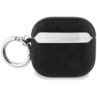 Etui Karl Lagerfeld Monogram Choupette Head na AirPods 4 - czarne