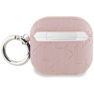 Etui Karl Lagerfeld Monogram Karl Head na AirPods 4 - różowe