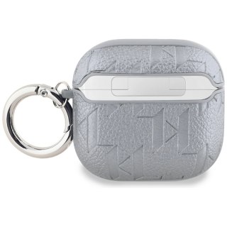 Etui Karl Lagerfeld Monogram Karl Head na AirPods 4 - srebrne
