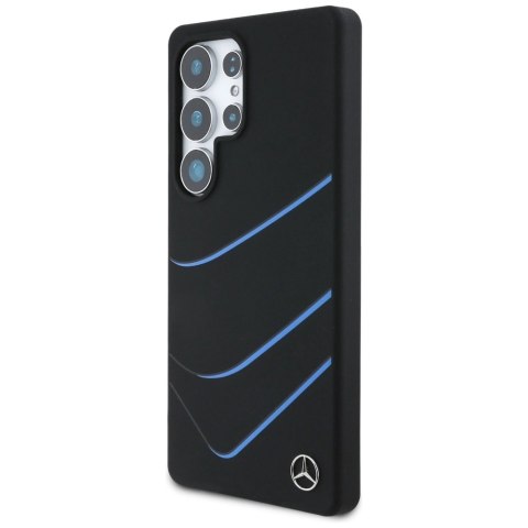 Etui Mercedes Silicone Contrasted Curves MagSafe na Samsung Galaxy S25 Ultra - czarne Etui Mercedes Silicone Contrasted Curves MagSafe na Samsung Galaxy S25 Ultra - czarne