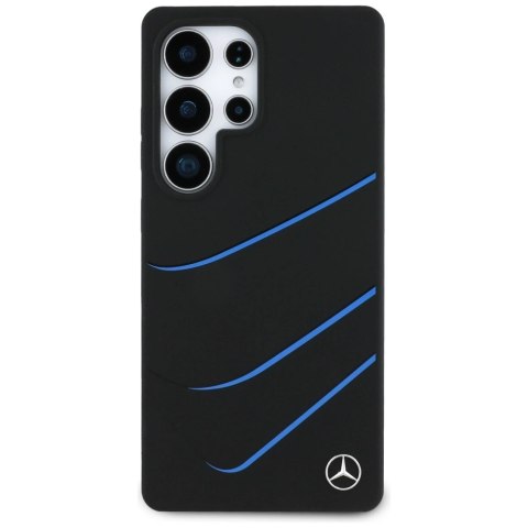 Etui Mercedes Silicone Contrasted Curves MagSafe na Samsung Galaxy S25 Ultra - czarne Etui Mercedes Silicone Contrasted Curves MagSafe na Samsung Galaxy S25 Ultra - czarne